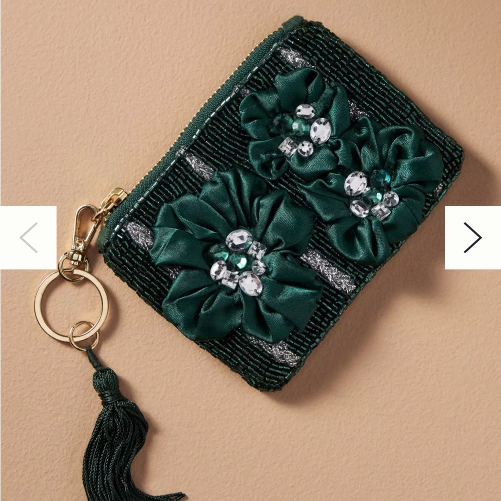 ✨Host Pick✨ANTHROPOLOGIE Decorative Flower Coin Purse / NWT